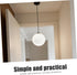120mm Homoyoyo Frosted Milk Glass Globe Lamp Shade Replacement, round Ball Light Fixture Cover for Pendant, Ceiling