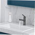 8.8 oz Countertop PRETYZOOM Mouthwash Dispenser with Lid Small Glass Bottle for Bathroom and Kitchen Multi-Purpose