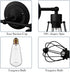 Bulb (2-Light) Tangkula Wall Sconce Wall Light Fixture Black Metal Industrial Vintage Rustic Retro Style Indoor Outdoor