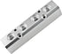4 Way Pneumatic Manifold Air Distribution Block, Silver Compressed Air Coupler Fast Connector for Compressor