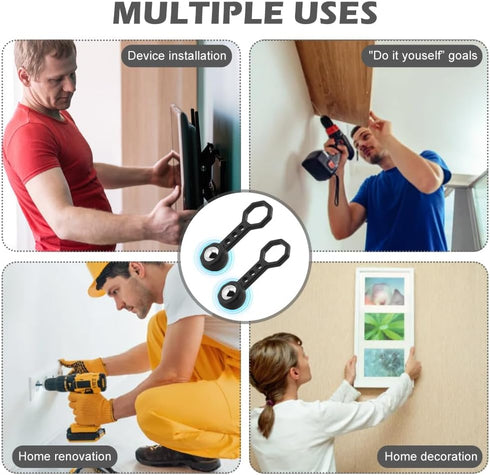 Rinelavie 2 2 Pcs Magnetic Stud Finder with Braided Lanyard, Stud Finder Wall Scanner, Metal Stu-d Find-er for Drywall