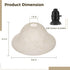 ZALIR E26 E26 Glass Lamp Shade Replacement with Marble Veins, Shade Replacement for Torchiere Lamp, Alabaster Glass