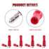 Hilitchi 50Pairs Insulated Male Female Bullet Quick Splice Wire Terminals, Wire Crimp Connectors, Red, 22-16 Gauge
