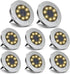 ZGWJ Solar Ground Lights - 8 LED Waterproof Garden Lights for Yard Walkway Patio Lawn Decoration