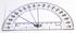 hand2mind Clear Plastic Student Math Protractor Set, Pack of 100 for Classroom
