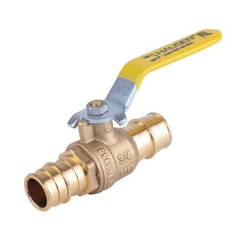 3/4-inch PEX Standard Port Brass Ball Valve, 1-Pack with PEX Expansion Connection