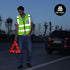 High Visibility Vest with Pockets and Zipper, ANSI Class 2 Reflective Construction Work Vest, Hi Vis Yellow M