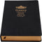 Lined Journal Notebook, A5 Black Faux Leather Cover, 100Gsm Premium Thick Papers with Golden Rim, 416 Pages