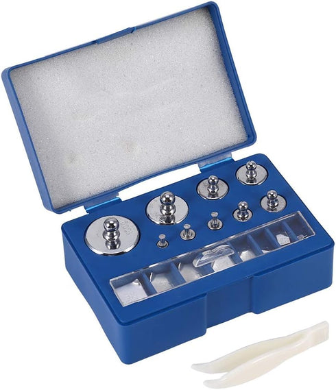 211.1g Weight Combination Set,17Pcs 100g 50g 20g 10g 5g 2g 1g 500mg 200mg 100mg 50mg 20mg 10mg Grams Precision Calibration Weight Set Test Jewelry Scale