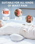 SMDR Ergonomic Lumbar Support Pillow, Dual-Wing Memory Foam Back Cushion for Lower Back Pain Relief & Posture Support
