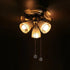 12 Inch Ceiling Fan Pull Chain Extender, Time Gem Pendant Pull Chain Extension, Fan Chain Ornament with Ball Connector