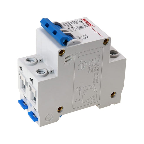 2 Pole 400V Low-Voltage Miniature Circuit Breaker 16A Din Rail Mount DZ47-63 C16