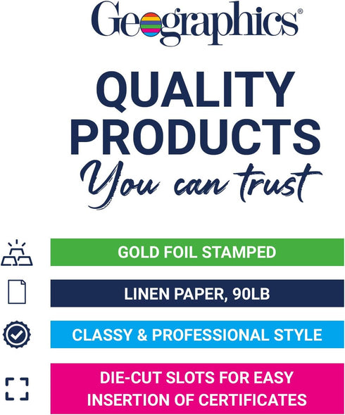 Certificate/Document Cover, 12 1/2 x 9 3/4, Burgundy, Pack of 6