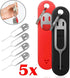 WENLIANG 1/5pcs Pendent(5PCS Anti-Lost Sim Card Eject Pin Needle With Storage Case Mobile Phone SIM Protector Holder