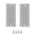 LeMotech 2pc Junction Box Mounting Plate, ABS Plastic Internal Panel with Screws for Electrical Box Installation