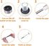 Guangshuohui 10PCS Solar Lights Outdoor, Stainless Steel Outdoor Waterproof, LED Lawn Lamps Lighting Solar Powered