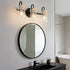 Apenath 3 Light Bathroom Vanity Light, Black and Gold Bathroom Wall Light Fixtures with Clear Glass Shade, Modern Wall