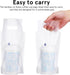 500 Pack 11.02X6.10In Packaging Clear Disposable Handle Drink Bags Portable Single Cup Beverage Carrier for Milk Tea