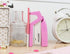 Bostitch Office InCourage Compact Stapler, Spring-Powered, BCA Pink (1588), Plastic Half Strip