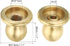 1.1" 1 Set 1/4-27 PATIKIL Tall Brass Lamp Finials Cap Knob, Lamp Screw Holder Tapped for Table and Floor Lamp Shade