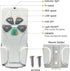 YukiHalu Universal Ceiling Fan Remote Control Kit, 3 Fan Speeds and Light Dimmer, UL Listed