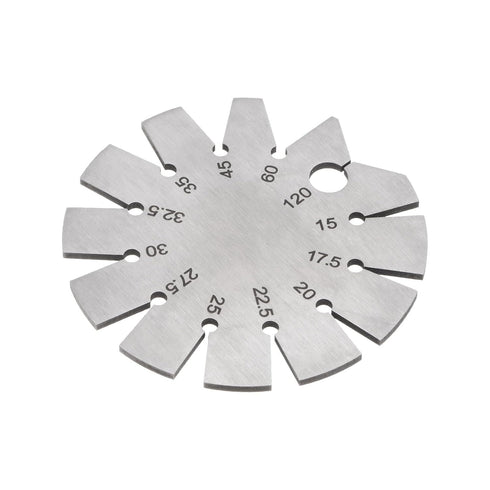 Bevel Gauge Stainless Steel Axe Angle Gauge, 15-120 Degree Knife Blade Angle Gauge for Checking