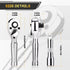 Stubby Ratchet Set- 3/8" Drive Ratchet Handle with a Extension Bars, Gift for Men 72-T Reversible Quick Release Head Premium Mini Ratchet Wrench for Narrow Spaces by Tiosamd