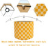 Generic 11.8 Inch Modern Lamp Shade with Colorful and Natural Checkered Pattern Bamboo Made, Translucent Drum Shape