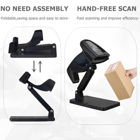 YurMemo 1900 1950 DS3678 DS2278 LS2208 Universal Scanner Holder,Adjustable Barcode Scanner Stand,No Assembly Barcode