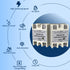 SSR-60DA 3PCS Input 3-32V DC to Output 24-380V AC Single Phase Solid State Relay 60A
