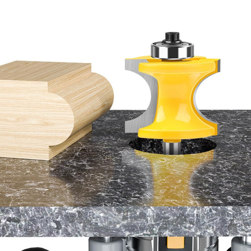 5PCS 1/4-Inch Set Radius:1/4",3/8",1/2",5/8",3/4" WSOOX Bullnose Beading Router Bits with Shank Carbide-Tipped Corner