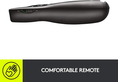 Logitech R400, Wireless Presenter USB-A PowerPoint Clicker with Laser Pointer, Wireless Presentation Clicker Remote