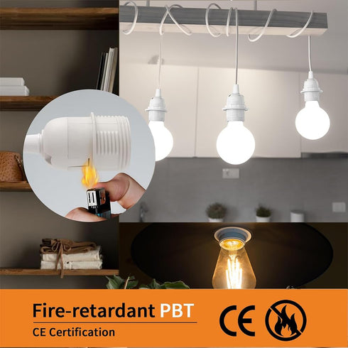 16Ft E26/E27 (whyui3) Plug in Light Socket,Pendant Light Cord Lamp Kit, Pendant Light Cord Kit Light Socket Hanging