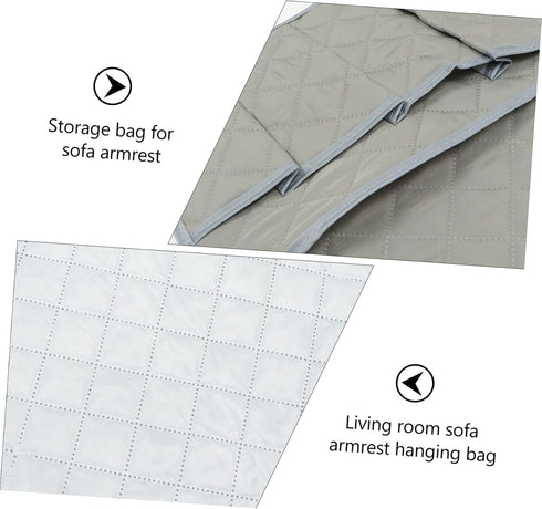 PRETYZOOM Polyester Sofa Bedside Pouch - Organizer for Remotes & Snacks