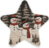 ALAZA Retro Snowman Landscape Merry Christmas Star Shaped LED Night Light Dusk