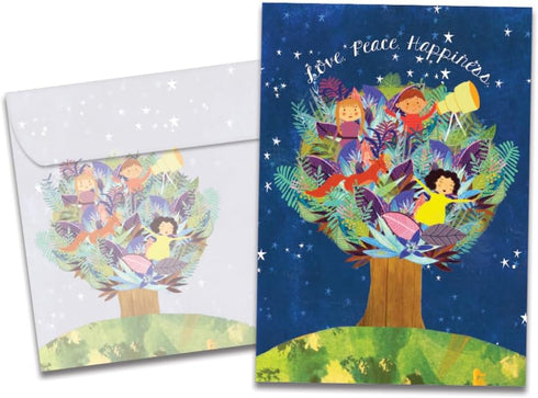 Tree-Free Greetings Season's Greeting Cards - 10 Artful Designs with Matching Envelopes, 100% Recycled Paper
