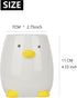 Ceramic Round Pen Holder - Cute Cartoon Animal Stand, Desk Organizer (Gray White)