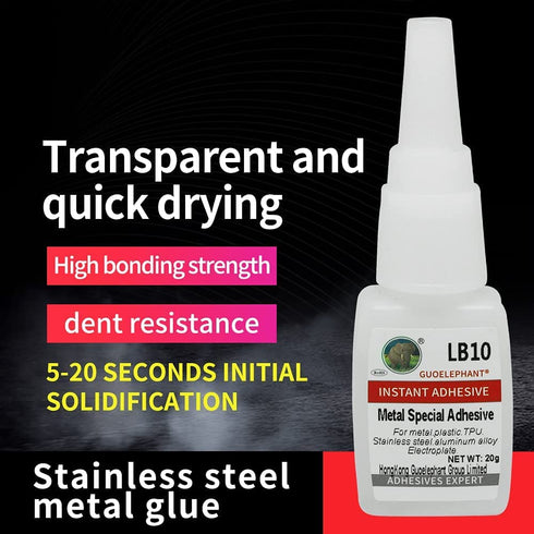 Metal Glue for Bonding - Instant Super Glue for Metal, Stainless Steel, Aluminum Alloy, DIY Craft, and More