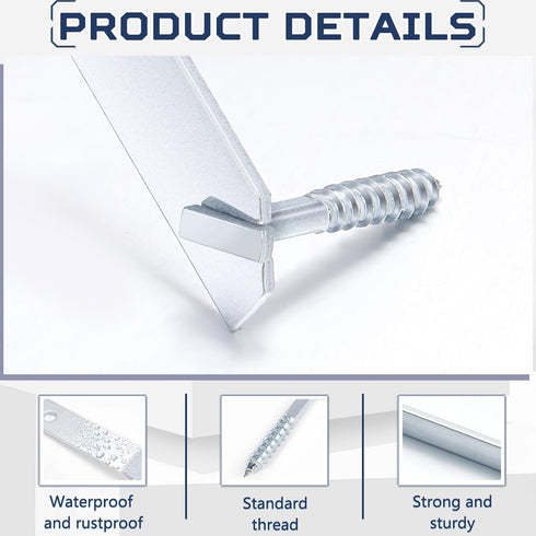 15 Set 1 15 Yaocom Frame Lock Security Hanging Kits T-Screw Security Artwork Picture Hangers with T-Head Screws