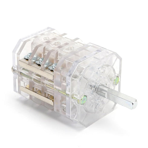 ZKWYVYZC LW12-16/TM111111.3 16A Three Position Three Pole Transparent Univeral Changeover Rotary Cam Switch for Meat