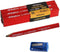 Big Horn 19850 Carpenter's Pencil Sharpener & Pencil Kit, 7" long x 9/16" Wide