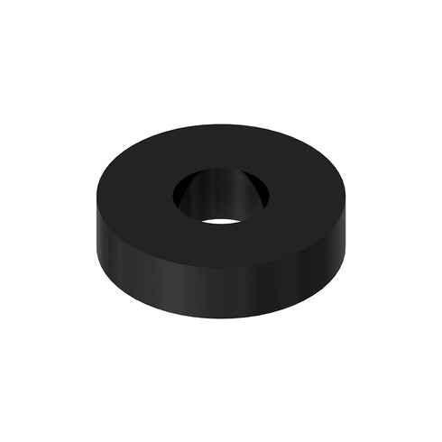 Black Nylon Spacer 1/8inches Thick, 1/2inches OD 0.194inches ID, 50 Pack for VEX Robotics