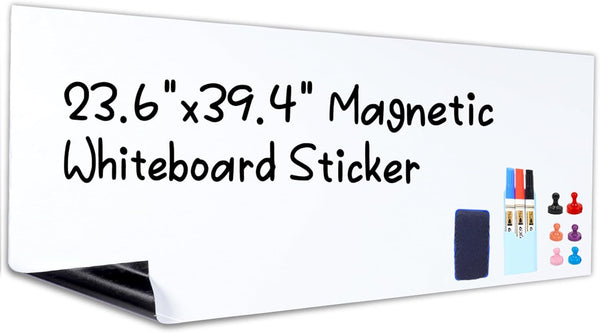 HAMIGAR Magnetic Whiteboard Contact Paper 23.6" X 39.4", Peel and Stick Wallpaper for Wall Dry Erase Board