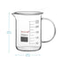 stonylab Glass Beaker with Handle, Borosilicate Glass Graduated Low Form Griffin Beaker with Handle and Pouring Spout, 250 ml