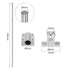 uxcell Linear Motion Rod Shaft Guide Set - 2pcs 8mm x 500mm with 2pcs SCS8UU Bearing Block
