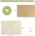 50 Pack 4x6 Kraft Brown Thank you Cards with Envelopes Thick Folded Cardstock and Stickers for All Occasion Greeting