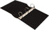 Executive Binder, Heavy Duty 3" Inch, English Leather, Hand Stitching, Ribbed Spine, Black and Gold