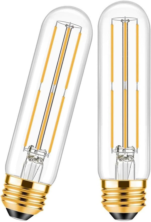 Dimmable T10 LED Tubular Light Bulb 6W 60W Equivalent Vintage Light Bulb