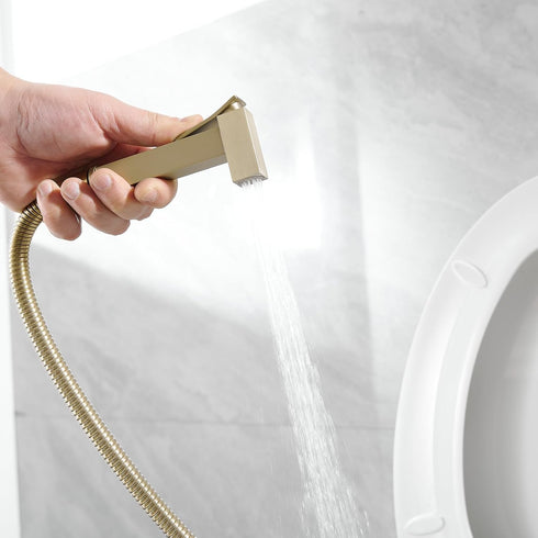 Set Homevacious Bidet Sprayer for Toilet Adjustable Water Pressure Square Brass Bidet Attachment for Feminine Pets