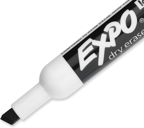 EXPO Dry Erase Markers, Chisel Tip, Black, Low-Odor, Pack of 36 for Whiteboards and Home Offices